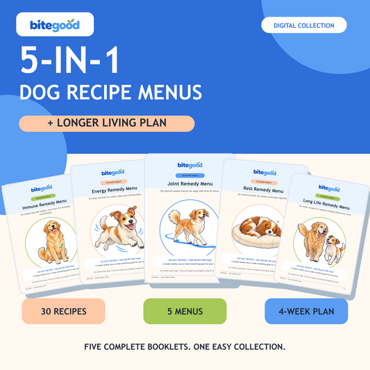 5-in-1 Dog Recipe Menu + Longer Living Plan
