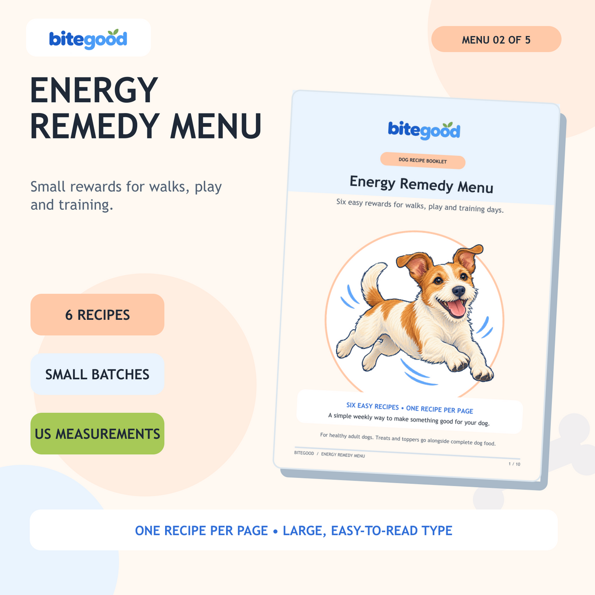 5-in-1 Dog Recipe Menu + Longer Living Plan