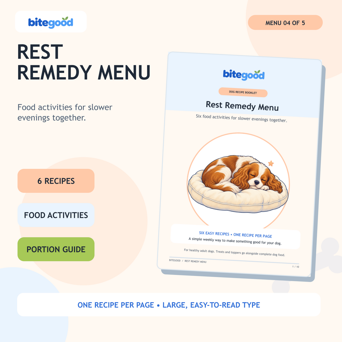 5-in-1 Dog Recipe Menu + Longer Living Plan